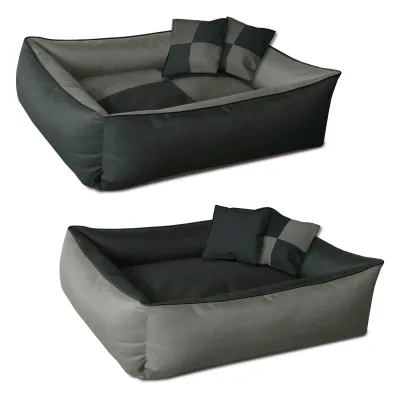 BedDog 2in1 Hundebett waschbar Hundekissen mit Rand Hundesofa