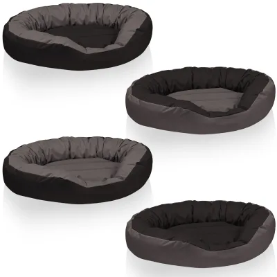 BedDog® Hundebett SUNNY 4in1 oder einfarbig, waschbar, mit Rand, Hundekissen