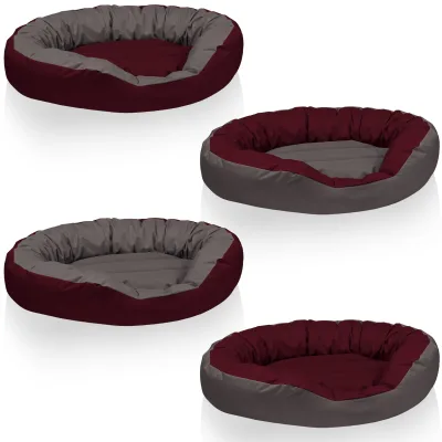 BedDog® Hundebett SUNNY 4in1 oder einfarbig, waschbar, mit Rand, Hundekissen