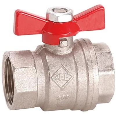 BEE Kugelhahn BR 990.3 Flügelgriff, IG/AG G 1/2, PN40, Messing