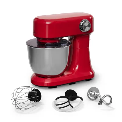 Bella Evo Küchenmaschine   Planetarisches Rührsystem   3 Rühraufsätze   1500 W   5 l Rot