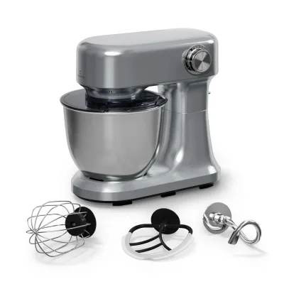 Bella Evo Küchenmaschine   Planetarisches Rührsystem   3 Rühraufsätze   1500 W   5 l Silber