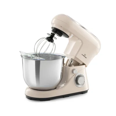 Bella Pico 2G Küchenmaschine 1300W 1,7PS 6 Stufen 5 Liter Creme