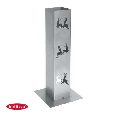Bellissa Bellissa® Corten Feuersäule 70cm Lichtsäule Windlicht Säule Garten