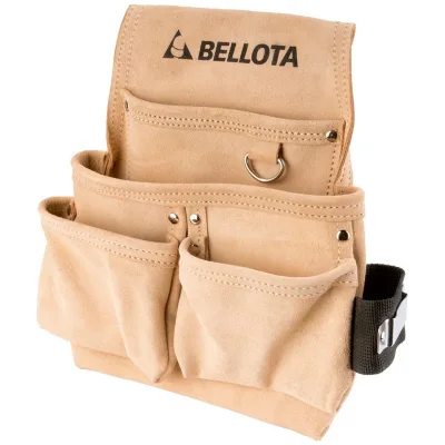 BELLOTA Werkzeuggürtel, Leder, 4 Taschen