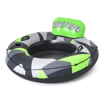 Bestway 43280 Schwimmring Rugged Rider I Ø135cm mit Lehne Getränkehalter Mesh