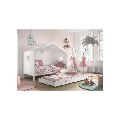 Bettschublade zu Hausbett , Innenmaß 90 190 cm, auf Rollen, Ausf. Kiefer- versch.Ausführungen- Amori