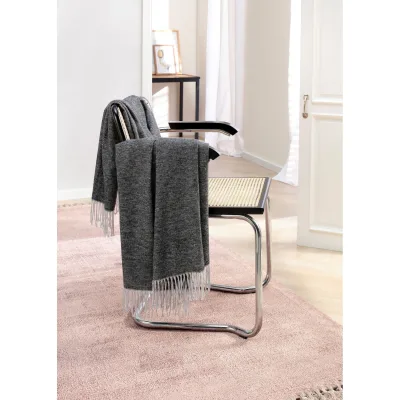 Biederlack Wohndecke Fransenplaid