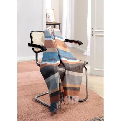 Biederlack Wohndecke Fransenplaid