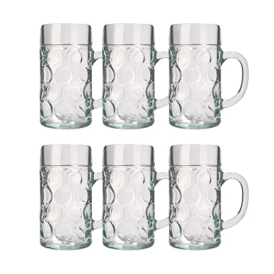 Bierglas, Bierkrug, Maßkrug, Bierseidel 6er Set Biergläser, ISAR - 0,3 Liter