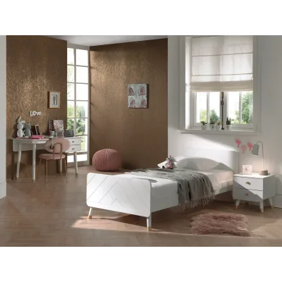BILLY Jugendzimmer Set 3-tlg. best. aus: Bett 90 x 200 cm, Nachtkonsole und Schreibtisch