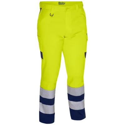 Bisley Workwear Bisley Warnschutz-Bundhose TAPED 281100 Gr. 50 gelb/navy