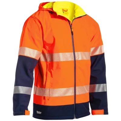 Bisley Workwear Bisley Warnschutz-Ripstop-Jacke MARRICK 276540 Gr. M orange/navy