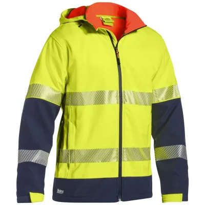 Bisley Workwear Bisley Warnschutz-Ripstop-Jacke MARRICK 276540 Gr. XL gelb/navy