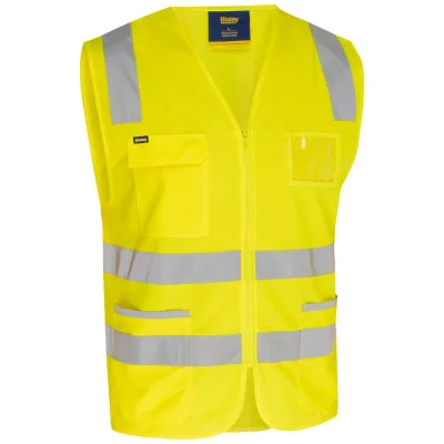 Bisley Workwear Bisley Warnschutz-Zip-Weste DALFORD 276460 Gr. L gelb