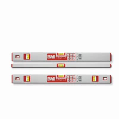 BMI Wasserwaage Eurostar, Länge 200 cm, eloxiert, 1 Stück, robust und langlebig