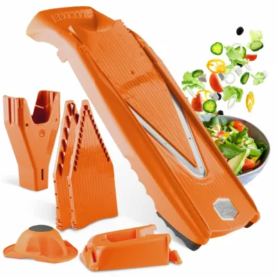 Börner Gemüsehobel V5 Powerline Profi Set Gurkenhobel Krauthobel Pommesschneider Gemüseschneider Obstreibe vegan