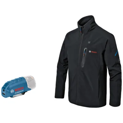 Bosch beheizbare Jacke / Heizjacke GHJ 12+18V XA (Basic Version) ohne Akku, Gr. 3XL schwarz