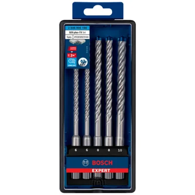 Bosch EXPERT SDS plus-7X Hammerbohrer-Set, 6/6/8/8/10 mm, 5-tlg