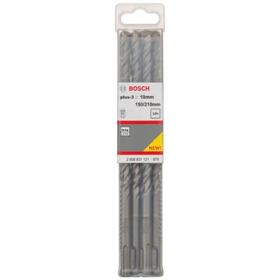 Bosch Hammerbohrer SDS-plus, plus-3, 10 x 150 x 210 mm, (10 Stk.)