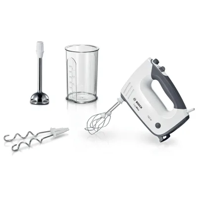 Bosch MFQ37470 Hand mixer, ErgoMixx, 750 W, White, grey