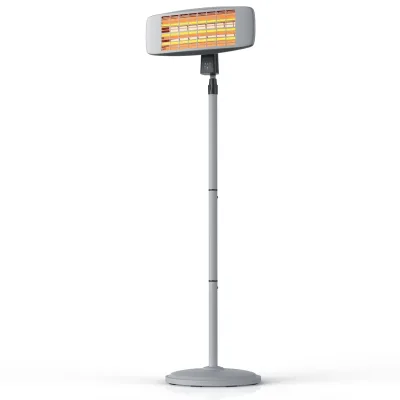 Brandson Heizstrahler mit Fernbedienung für Terrasse - Wärmelampe Terrassenheizstrahler - 3 Leistungsstufen - LED Power-Indikator