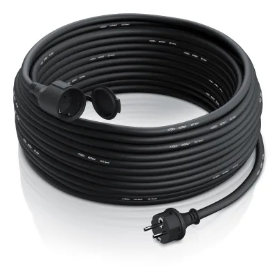 Brandson Schutzkontakt Verlängerungskabel für Outdoor 3500 W Strom Kabel für den Außenbereich / IP44 - 30m