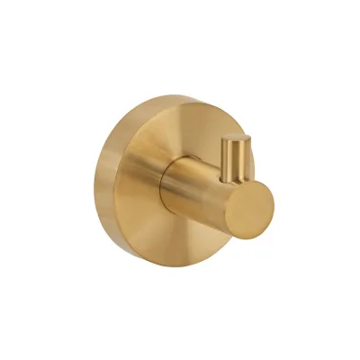 Brillantbad BABLO Kleiderhaken Messing Gold matt 50x55x55 mm für Bad & Küche >> zum Bohren oder Kleben*