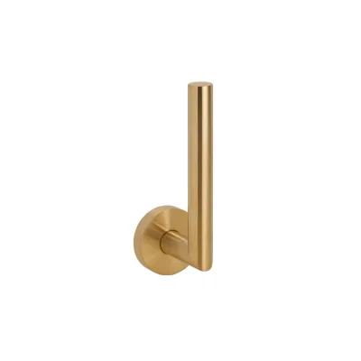 Brillantbad BABLO Papierrollenhalter ohne Deckel Messing Gold matt 65x55x165 mm für Bad & WC >> zum Bohren oder Kleben*