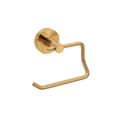 Brillantbad BABLO Papierrollenhalter ohne Deckel Messing Gold matt 90x140x95 mm für Bad & WC >> zum Bohren oder Kleben*