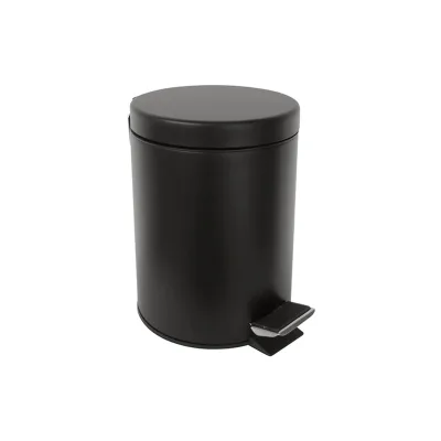Brillantbad BARK Abfalleimer Messing Schwarz "Soft Close" 170x170x255 mm, 3 Ltr für Bad & Küche >> Freistehend anwendbar