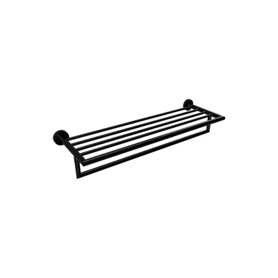 Brillantbad BARK Handtuchablage Messing Schwarz 265x550x120 mm für Bad & WC >> zum Bohren