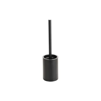 Brillantbad BARK WC-Bürstengarnitur Edelstahl Kunststoff Schwarz 100x90x365 mm für Bad & WC >> zum Bohren