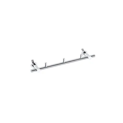 Brillantbad BAWELL Heizkörperhandtuchhalter Messing Chrom 90x355x40 mm für Bad & Küche >> zum Festschrauben