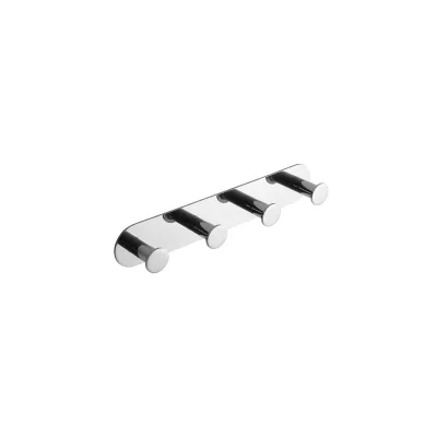 Brillantbad BEASY Hakenleiste Edelstahl poliert 31x255x45 mm für Bad & Küche >> zum Kleben