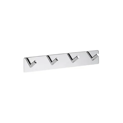 Brillantbad BEASY Hakenleiste Edelstahl poliert 38x255x45 mm für Bad & Küche >> zum Kleben