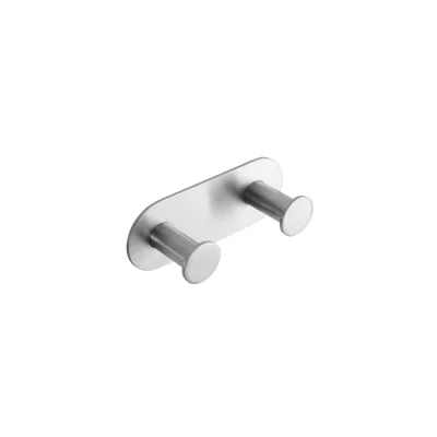 Brillantbad BEASY Kleiderhaken Edelstahl gebürstet 31x115x45 mm für Bad & Küche >> zum Kleben