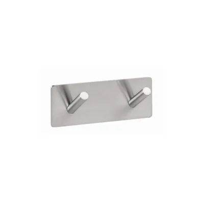 Brillantbad BEASY Kleiderhaken Edelstahl pebürstet 38x115x45 mm für Bad & Küche >> zum Kleben