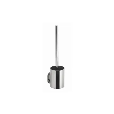 Brillantbad BEASY WC-Bürstengarnitur Edelstahl Kunststoff poliert 97x80x355 mm für Bad & WC >> zum Kleben
