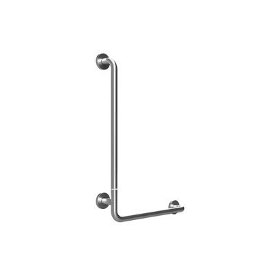 Brillantbad BELP Duschgriff Steckbar Links Edelstahl gebürstet mit Abdeckung 110x630x890 mm, 120 kg Traglast für Bad & WC >> zum Bohren