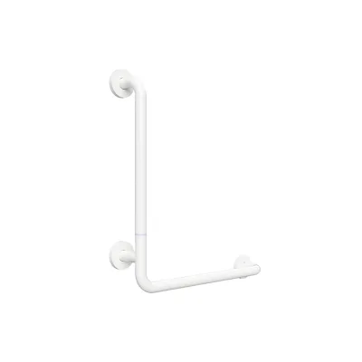 Brillantbad BELP Duschgriff Steckbar Links Eisen Weiß mit Abdeckung 110x630x680 mm, 120 kg Traglast für Bad & WC >> zum Bohren