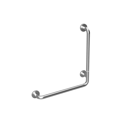 Brillantbad BELP Duschgriff Steckbar Rechts Edelstahl gebürstet mit Abdeckung 110x630x680 mm, 120 kg Traglast für Bad & WC >> zum Bohren
