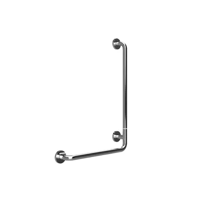 Brillantbad BELP Duschgriff Steckbar Rechts Edelstahl poliert mit Abdeckung 110x630x890 mm, 120 kg Traglast für Bad & WC >> zum Bohren
