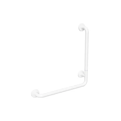 Brillantbad BELP Duschgriff Steckbar Rechts Eisen Weiß mit Abdeckung 110x630x680 mm, 120 kg Traglast für Bad & WC >> zum Bohren