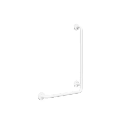 Brillantbad BELP Duschgriff Steckbar Rechts Eisen Weiß mit Abdeckung 110x630x890 mm, 120 kg Traglast für Bad & WC >> zum Bohren