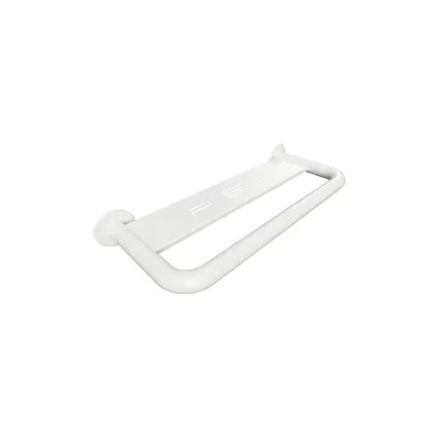 Brillantbad BELP Griff Eisen Weiß 575x75x220 mm, 120 kg Traglast für Bad & WC >> zum Bohren