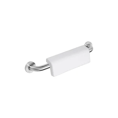 Brillantbad BELP Griff mit Rückenlehne Edelstahl gebürstet Kunststoff mit Abdeckung 580x124x155 mm, 120 kg Traglast für Bad & WC >> zum Bohren