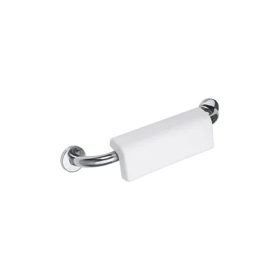 Brillantbad BELP Griff mit Rückenlehne Edelstahl poliert Kunststoff mit Abdeckung 580x124x155 mm, 120 kg Traglast für Bad & WC >> zum Bohren