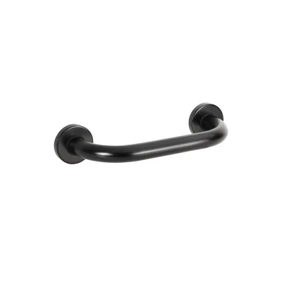 Brillantbad BELP Haltegriff Eisen Gummi Schwarz 106x380x80 mm, 120 kg Traglast für Bad & WC >> zum Bohren