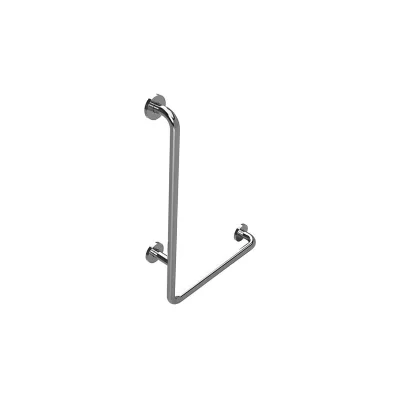 Brillantbad BELP Haltegriff Links Edelstahl poliert mit Abdeckung 630x890x110 mm, 120 kg Traglast für Bad & WC >> zum Bohren